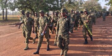 UPDF troops undertake 30km route march to enhance combat readiness