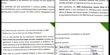 NRM Revolutionary Network Raises Alarm Over Speaker and Deputy Speaker Selection Procedures