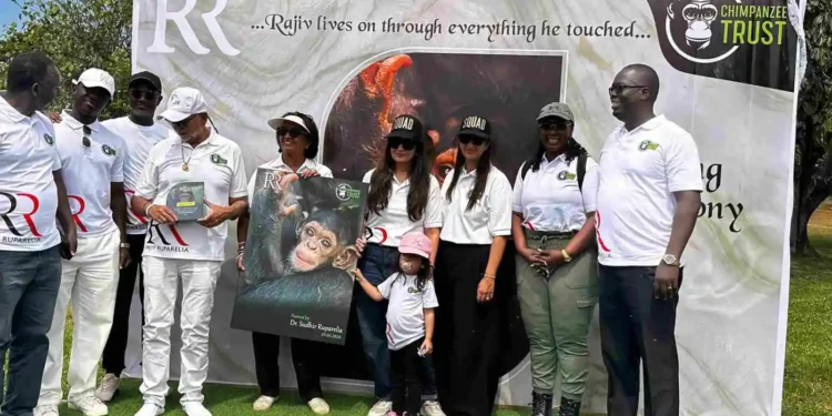 Rajiv Ruparelia’s Legacy Honoured as Ngamba Island Names Baby Chimpanzee ‘RR’