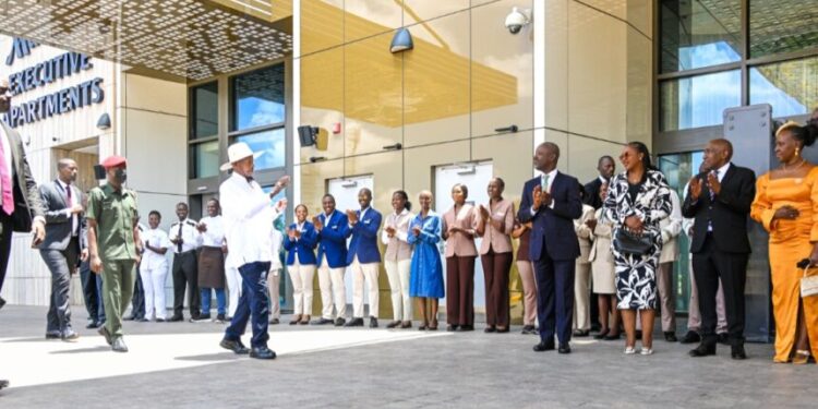 Museveni Urges Shift From Imports to Wealth Creation at Marriott Opening