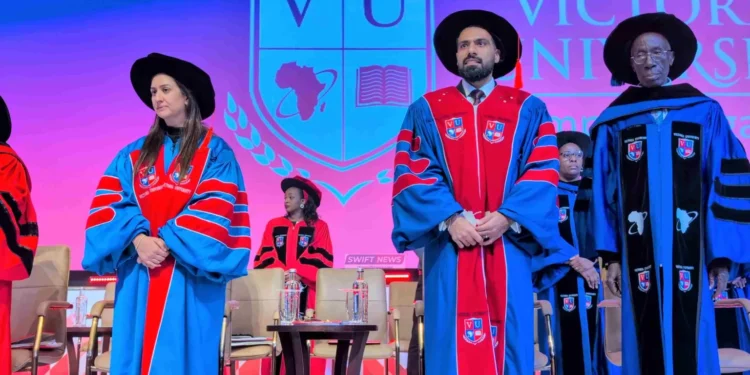 A Decade of Growth: Jay Sakaria, Meera Ruparelia Represent Sudhir Ruparelia at Victoria University’s 10th Graduation